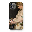Germanic Warrior with Helmet - Osmar Schindler Iphone Case, 11 Pro / Matte, Phone Case Classical Painting Nude Figure Globe