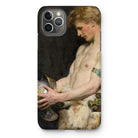 Germanic Warrior with Helmet - Osmar Schindler Iphone Case, 11 Pro Max / Matte, Phone Case Classical Painting Nude Male Figure Decorative