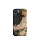 Germanic Warrior with Helmet - Osmar Schindler Iphone Case, 13 Mini / Matte, Phone Case Classical Art