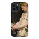 Germanic Warrior with Helmet - Osmar Schindler Iphone Case, 13 Pro Max / Matte, Phone Case Classical Painting Shirtless Male Figure Dish
