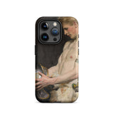 Germanic Warrior with Helmet - Osmar Schindler Iphone Case, 15 Pro / Matte, Phone Case Classical Art