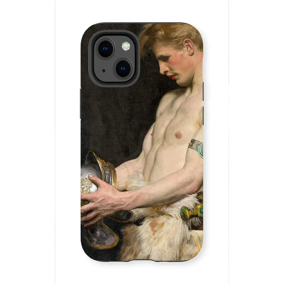 Germanic Warrior with Helmet - Osmar Schindler Iphone Case - 13 Mini / Matte