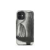 Geum Rivale (nodding Avens) - Karl Blossfeldt Iphone Case, 12 Mini / Matte, Black White Floral Phone Case