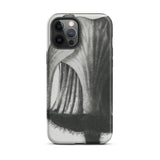 Geum Rivale (nodding Avens) - Karl Blossfeldt Iphone Case, 12 Pro Max / Matte, Black White Floral Phone Case