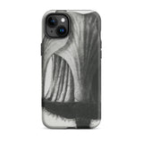 Geum Rivale (nodding Avens) - Karl Blossfeldt Iphone Case, 15 Plus / Matte, Black White Floral Phone Case