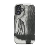 Geum Rivale (nodding Avens) - Karl Blossfeldt Iphone Case, 16 Plus / Matte, Black White Floral Phone Case