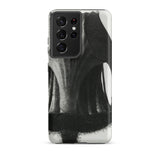 Geum Rivale (nodding Avens) - Karl Blossfeldt Phone Case Samsung Galaxy S21 Ultra / Matte Black White Abstract Brushstroke Phone Case