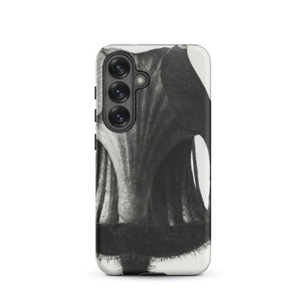 Geum Rivale (nodding Avens) - Karl Blossfeldt Phone Case Samsung Galaxy S25 / Matte Black White Abstract Phone Case Textured Brushstroke