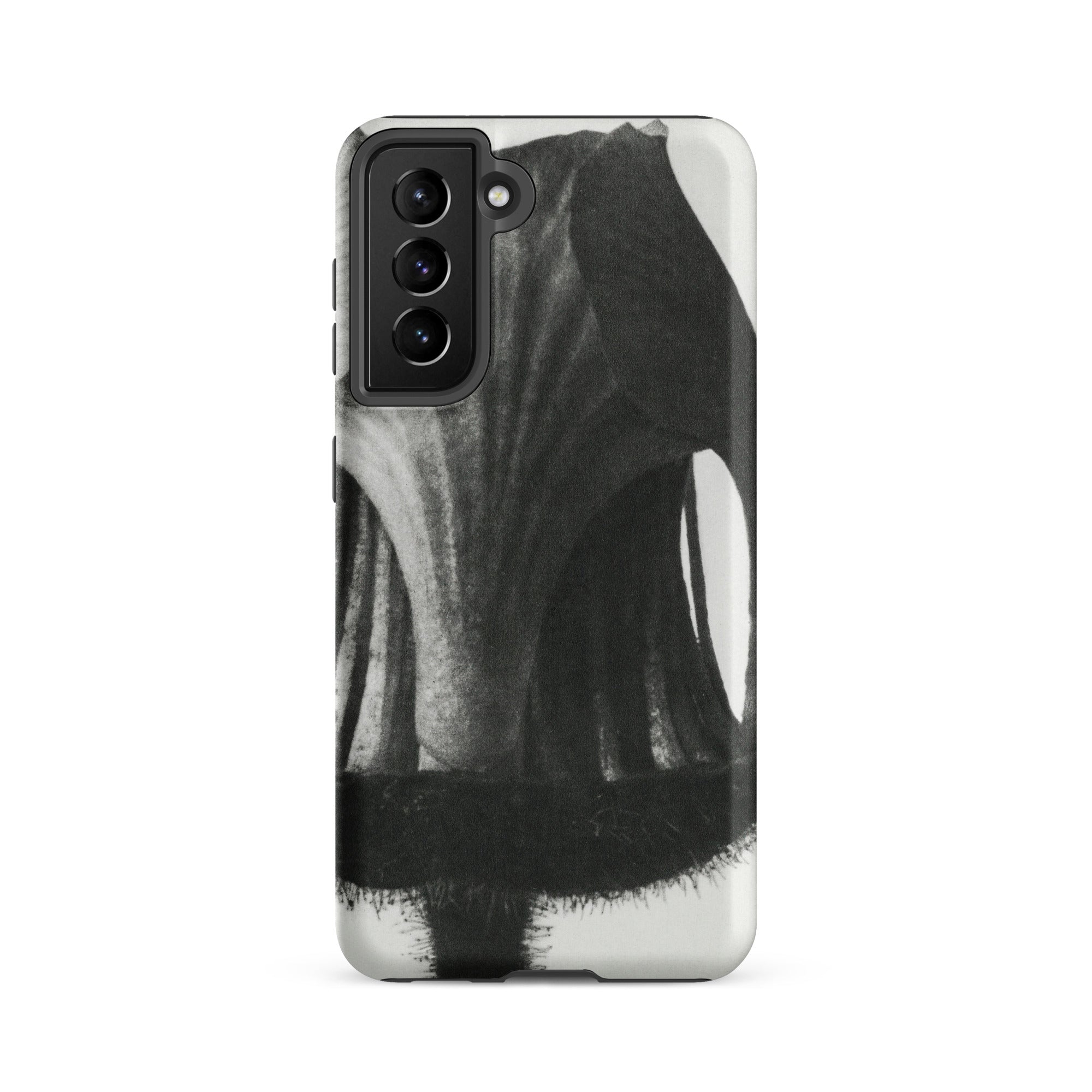 Geum Rivale (nodding Avens) Karl Blossfeldt Samsung Case, Galaxy S21 Fe / Matte, Smartphone Black White Abstract Art Designed Protective