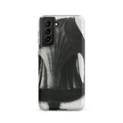 Geum Rivale (nodding Avens) Karl Blossfeldt Samsung Case, Galaxy S21 / Matte, White Smartphone Case Abstract Black Grey Brushstroke Pattern