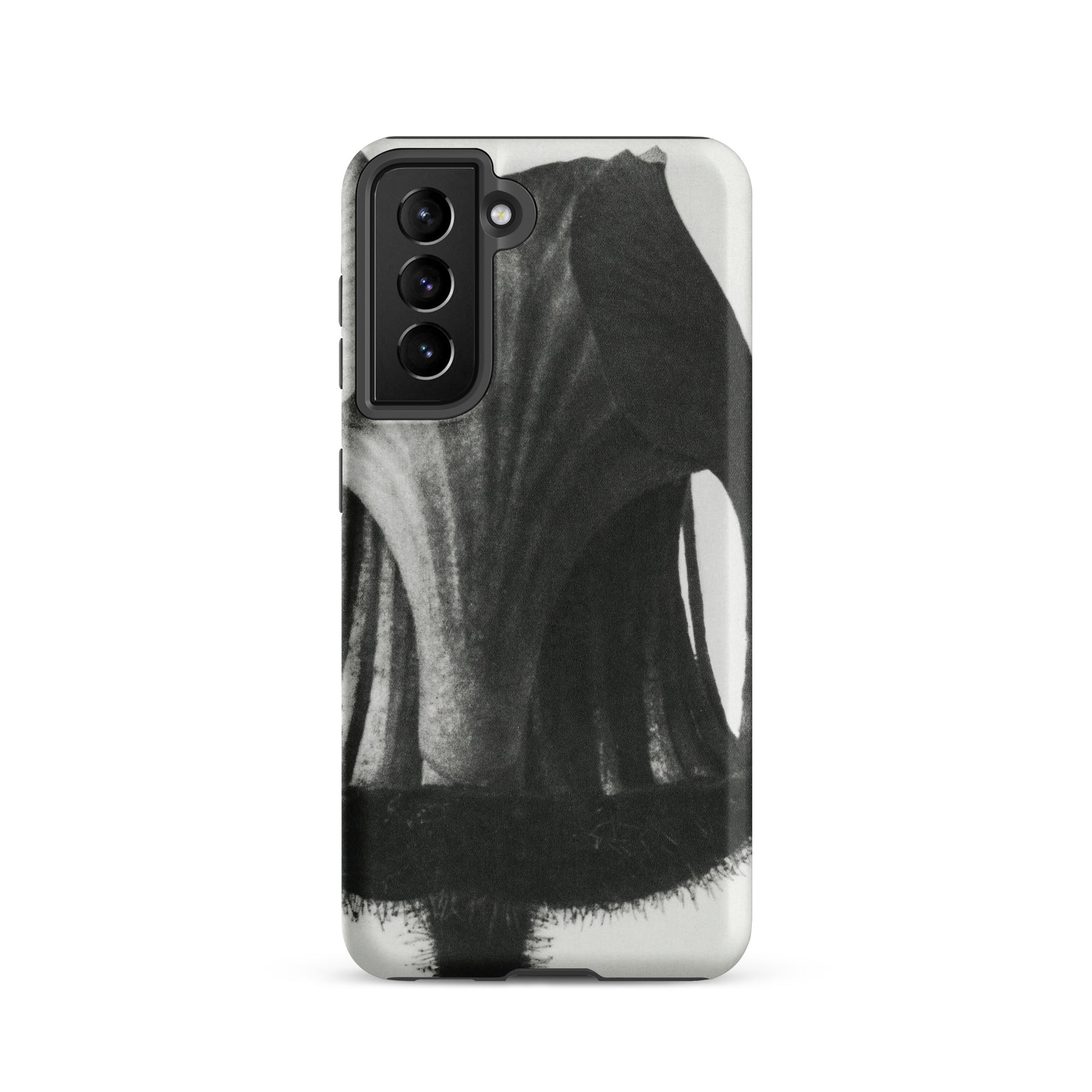 Geum Rivale (nodding Avens) Karl Blossfeldt Samsung Case, Galaxy S21 / Matte, White Smartphone Case Abstract Black Grey Brushstroke Pattern