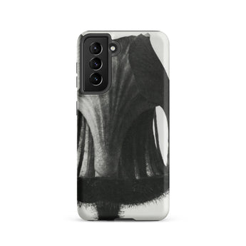 Geum Rivale (nodding Avens) - Karl Blossfeldt Samsung Case, Galaxy S21 / Matte, White Smartphone Case Abstract Black Grey Brushstroke