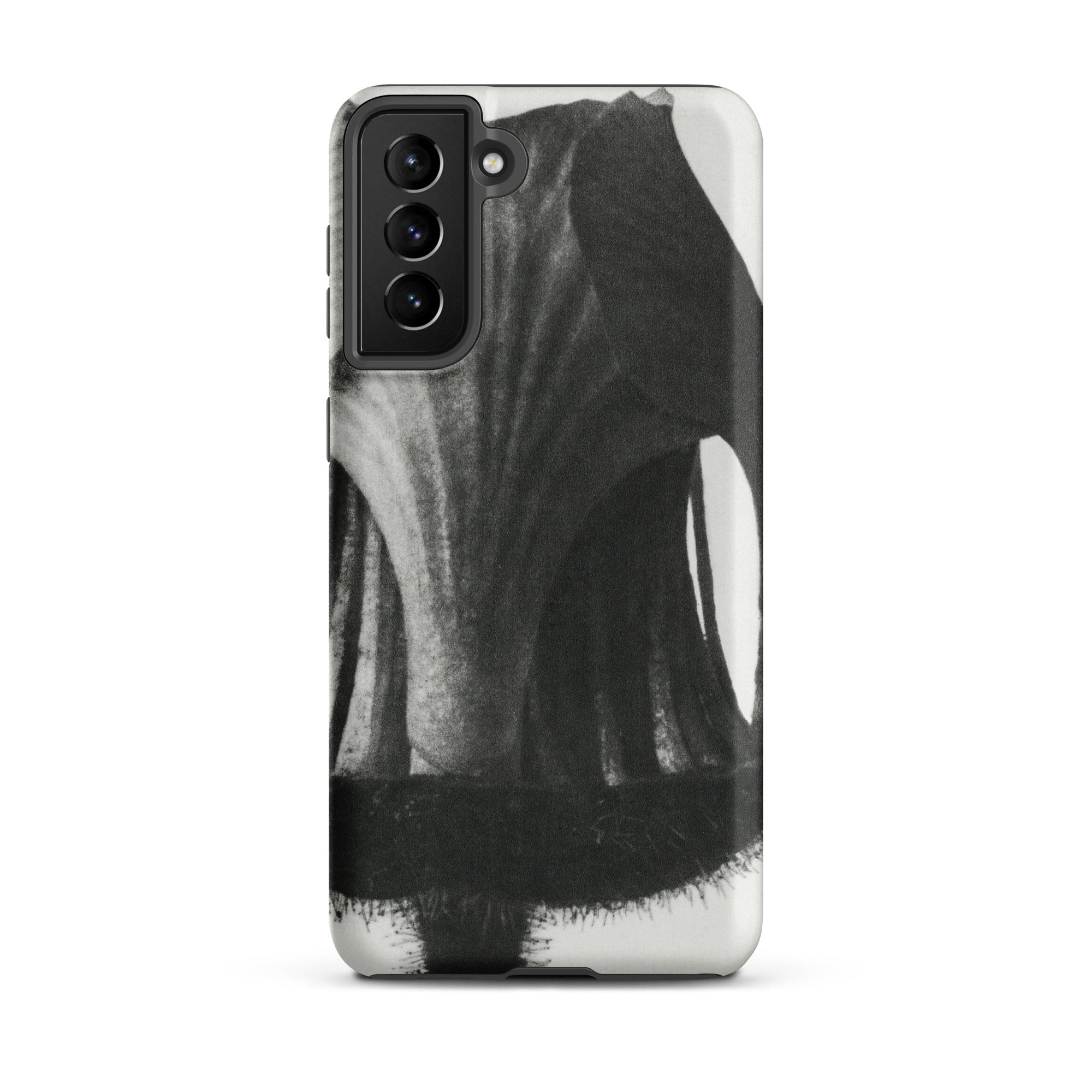 Geum Rivale (nodding Avens) Karl Blossfeldt Samsung Case, Galaxy S21 Plus / Matte, Black White Abstract Art Design Phone Case