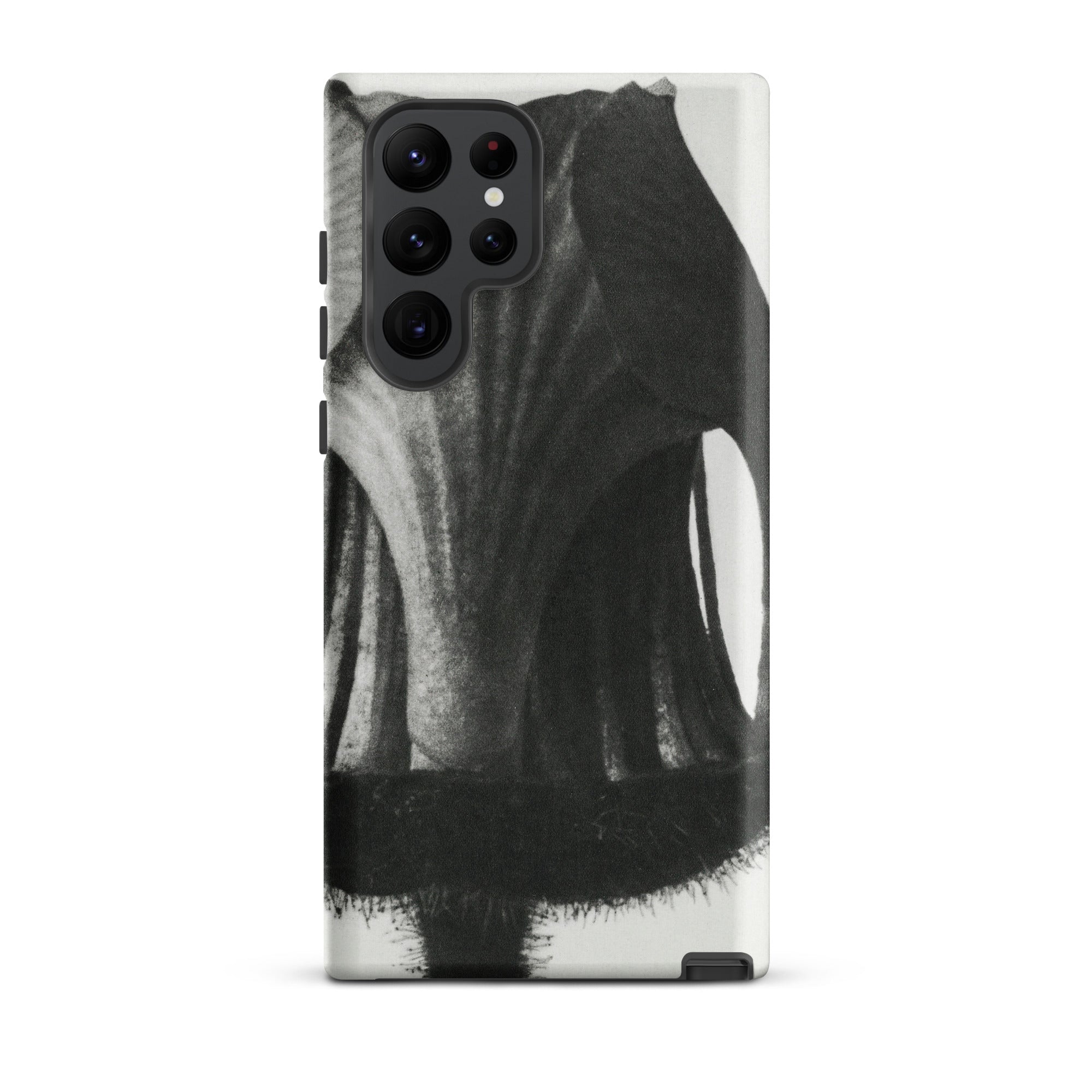 Geum Rivale (nodding Avens) Karl Blossfeldt Samsung Case, Galaxy S22 Ultra / Matte, Smartphone Case Black White Abstract Design