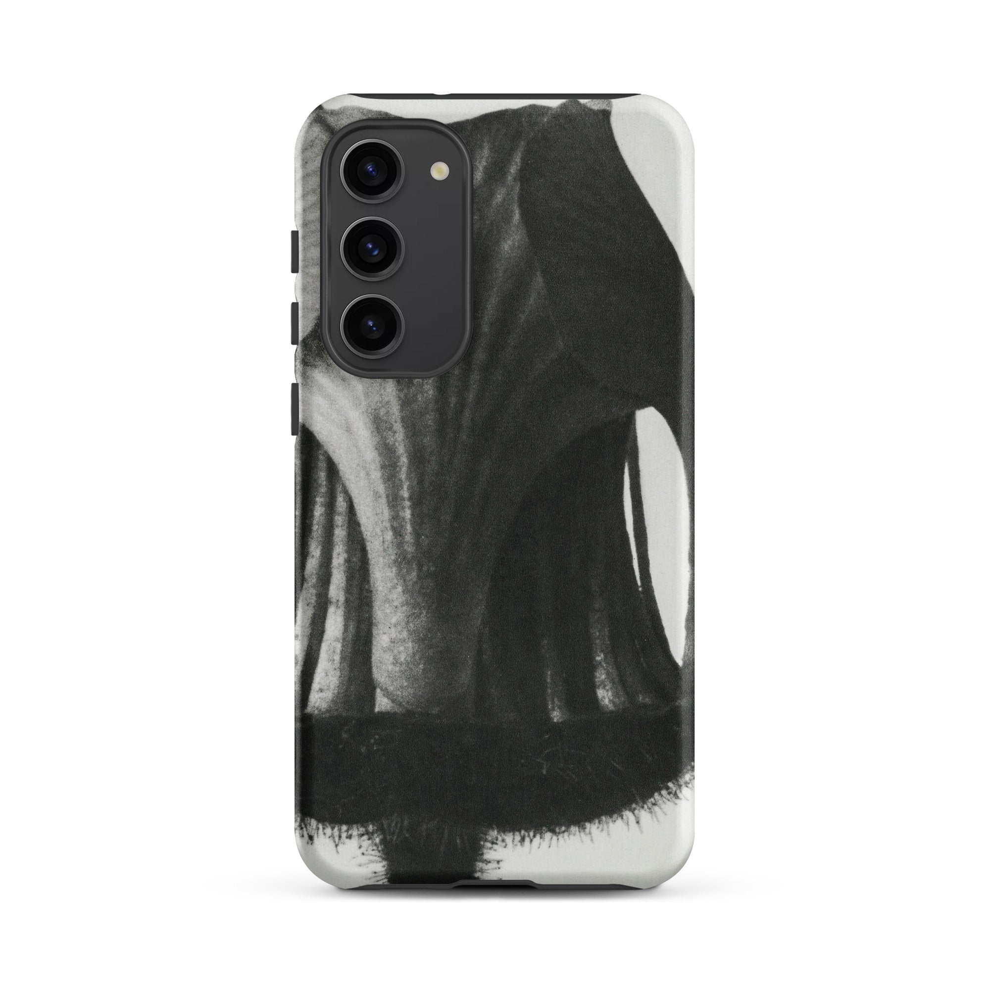 Geum Rivale (nodding Avens) Karl Blossfeldt Samsung Case, Galaxy S23 Plus / Matte, Smartphone Black White Abstract Art Design Case