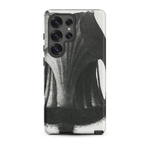 Geum Rivale (nodding Avens) - Karl Blossfeldt Samsung Case, Galaxy S25 Ultra / Matte, Smartphone Case Black White Abstract Brushstroke