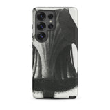Geum Rivale (nodding Avens) - Karl Blossfeldt Samsung Case, Galaxy S25 Ultra / Matte, Smartphone Case Black White Abstract Brushstroke