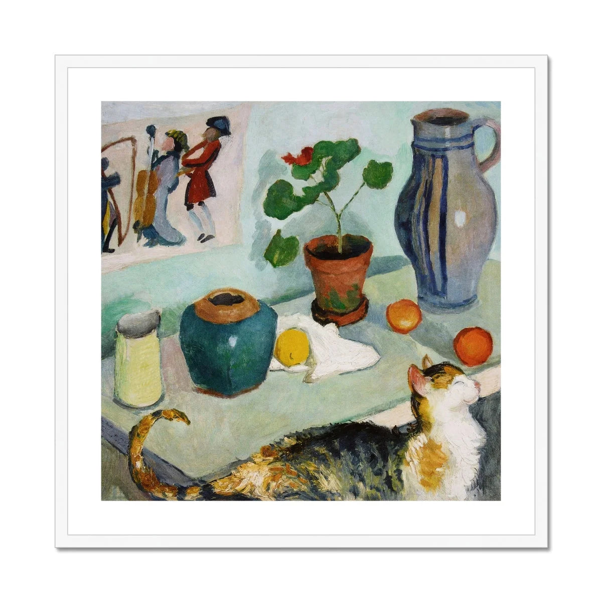 Ghost in the House Stalls - August Macke Art Print