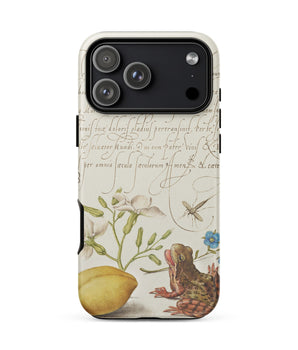 Iphone 17 Pro Max / Matte Gillyflower Germander Almond and Frog Model Book of Calligraphy Phone Case Northern Renaissance, Joris