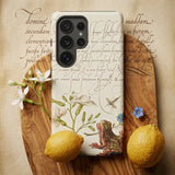 Gillyflower Germander Almond and Frog, Model Book of Calligraphy Phone Case Northern Renaissance, Natural History Mobile Cases