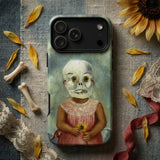 Girl with Death Mask - Frida Kahlo Iphone Case, Mobile Phone Cases, Toby Leon