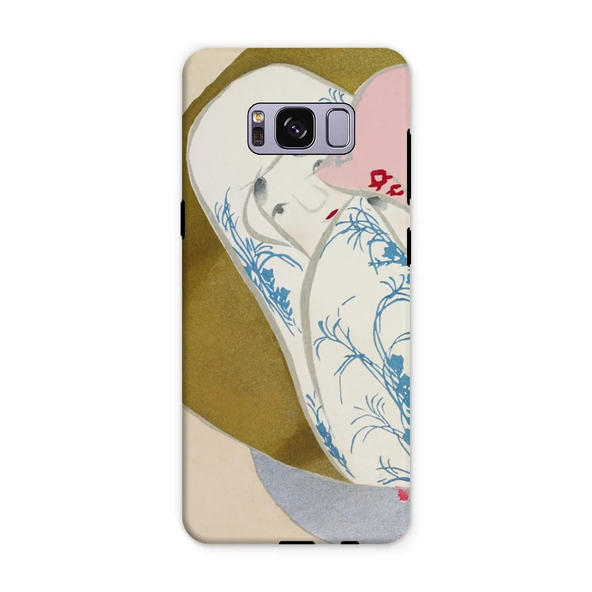 Girl In Fan - Japanese Rinpa Art Phone Case - Kamisaka Sekka - Samsung Galaxy S8 Plus / Matte - Mobile Phone Cases