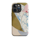 Girl in Fan Kamisaka Sekka Rinpa Art Iphone Case, 15 Pro Max / Matte, Artistic Patterned Phone Case