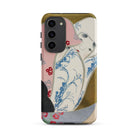 Girl in Fan Kamisaka Sekka Rinpa Art Samsung Case, Galaxy S23 Plus / Matte, Smartphone Case Printed Design Abstract Figure Traditional