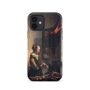 Girl Reading Letter - Johannes Vermeer Iphone Case, 12 / Matte, Phone Case Painting