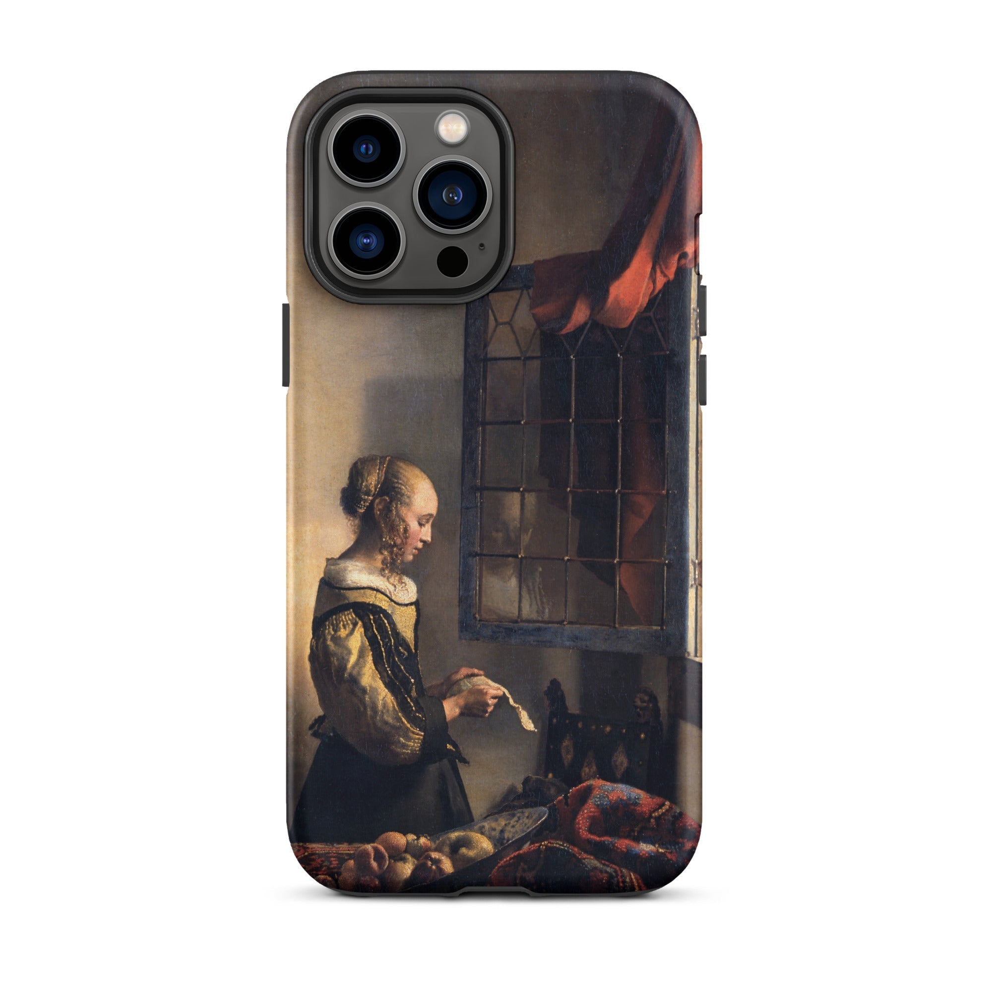 Girl Reading Letter - Johannes Vermeer Iphone Case, 13 Pro Max / Matte, Phone Case Painting
