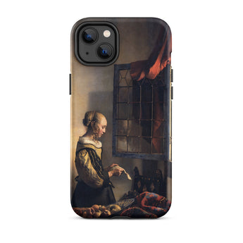 Girl Reading Letter - Johannes Vermeer Iphone Case, 14 Plus / Matte, Phone Case Painting
