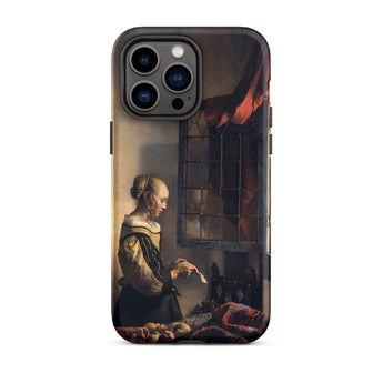 Girl Reading Letter - Johannes Vermeer Iphone Case, 14 Pro Max / Matte, Phone Case Painting