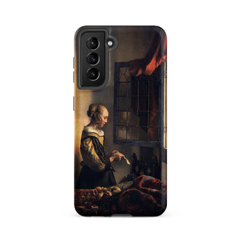 Girl Reading Letter - Johannes Vermeer Phone Case, Samsung Galaxy S21 Fe / Matte, Mobile Cases, Toby Leon