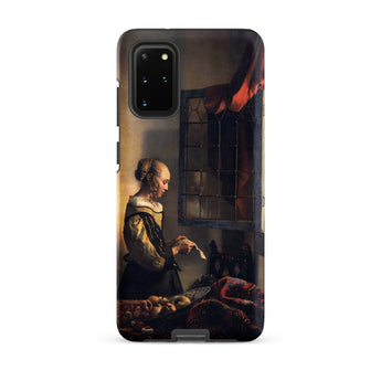 Girl Reading Letter - Johannes Vermeer Phone Case Samsung Galaxy S20 Plus / Matte Black Phone Case Detailed Reproduction Vermeer’s Girl