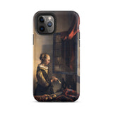 Girl Reading Letter - Johannes Vermeer Phone Case Iphone 11 Pro / Matte Iphone Case Woman Balance Painting Johannes Vermeer Case, Girl