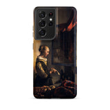 Girl Reading Letter - Johannes Vermeer Samsung Case, Galaxy S21 Ultra / Matte, Smartphone Case Classical Painting Woman Window