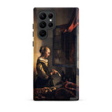 Girl Reading Letter - Johannes Vermeer Samsung Case, Galaxy S22 Ultra / Matte, Smartphone Case Classical Painting Woman Window