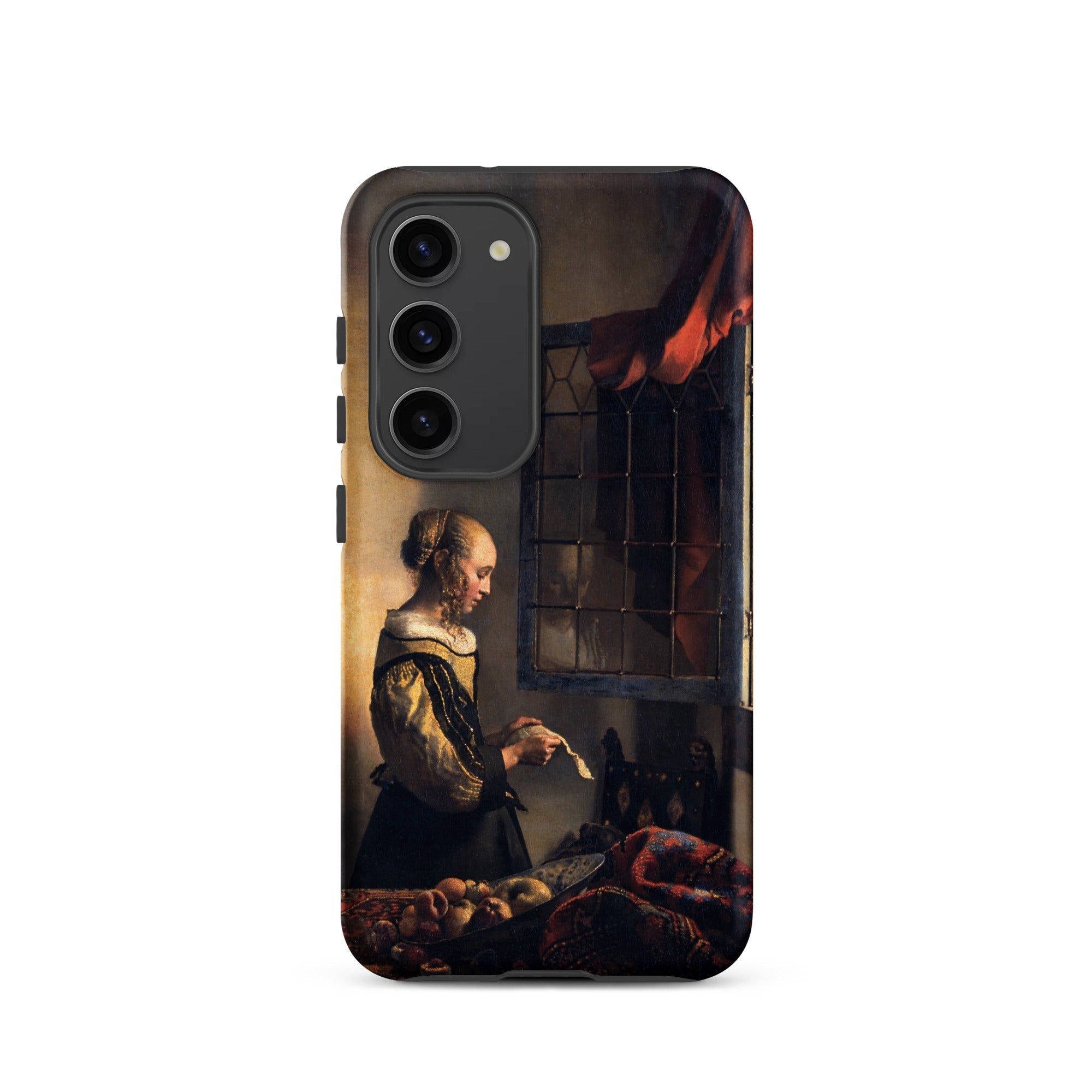 Girl Reading Letter Johannes Vermeer Samsung Case, Galaxy S23 / Matte, Smartphone Case Classical Painting Woman Letter