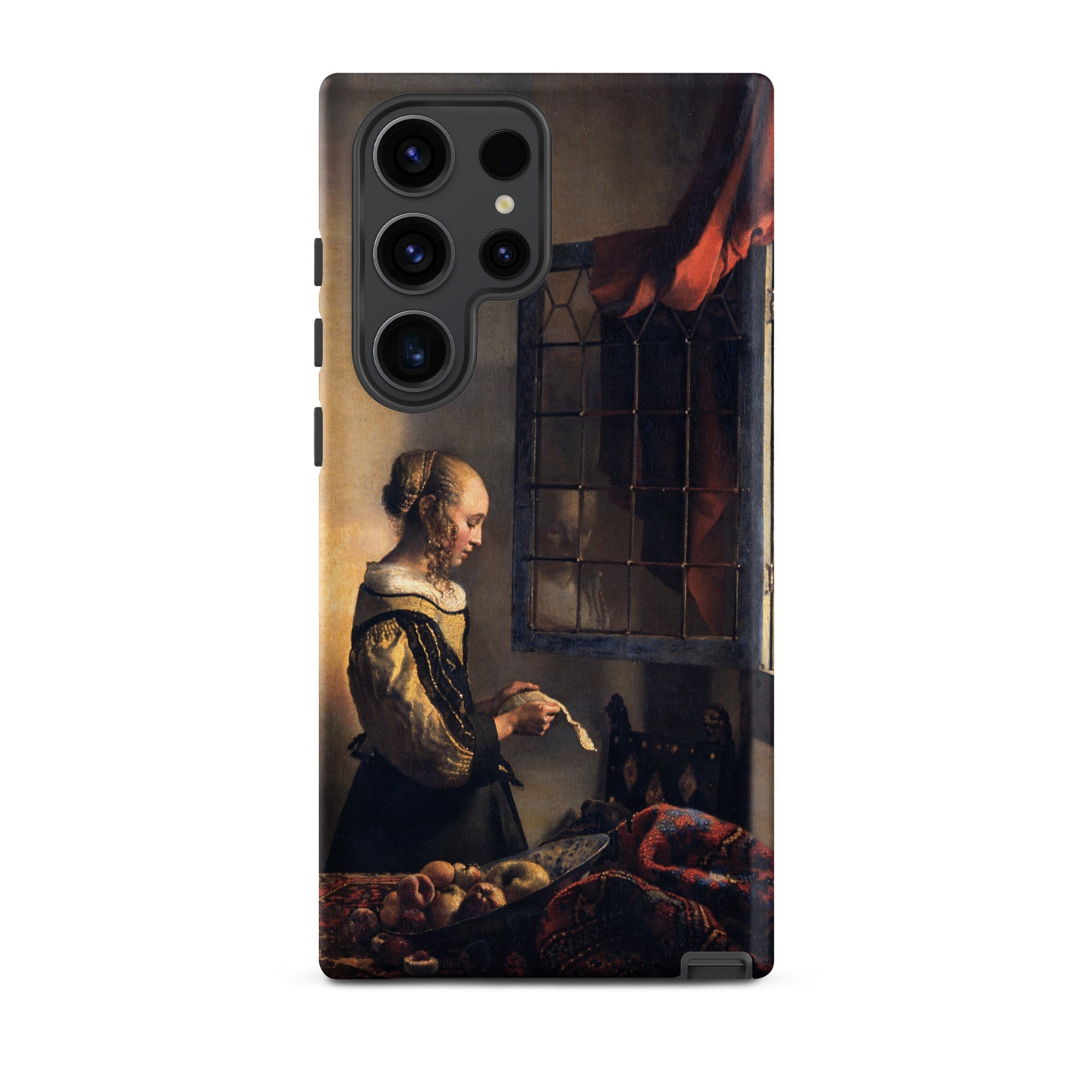 Girl Reading Letter Johannes Vermeer Samsung Case, Galaxy S23 Ultra / Matte, Smartphone Case Classical Painting