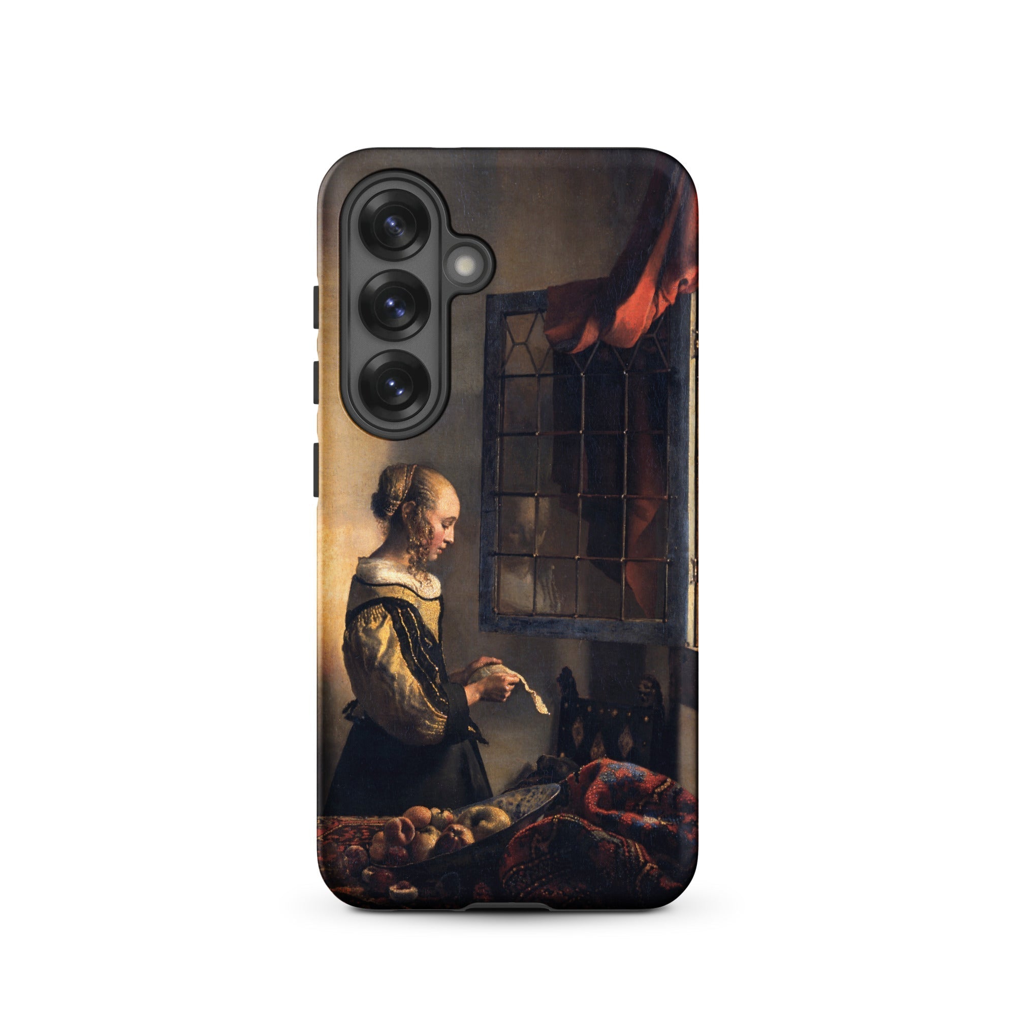 Girl Reading Letter Johannes Vermeer Samsung Case, Galaxy S25 / Matte, Smartphone Case Classical Painting Woman Window