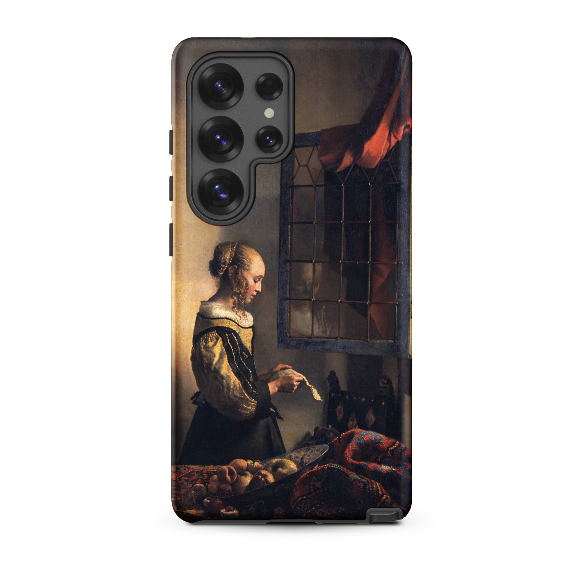 Girl Reading Letter Johannes Vermeer Samsung Case, Galaxy S25 Ultra / Matte, Smartphone Case Classical Painting Woman Letter