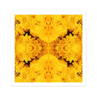 Gold Rush - Chrysanthemum Op Art Print