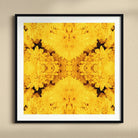 Gold Rush - Chrysanthemum Op Art Print