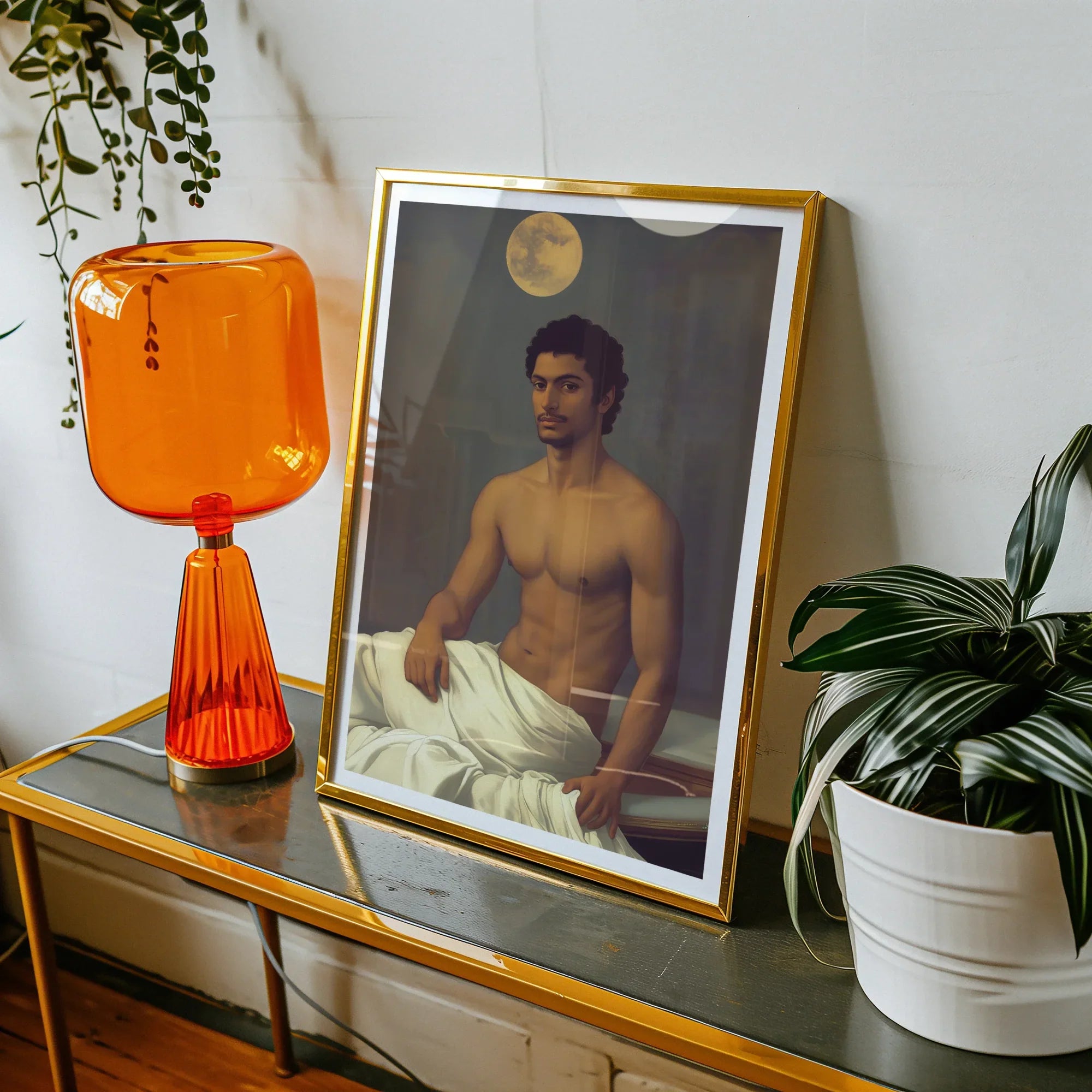 Gold Star - Gay Indian Neoclassical Art Print Posters Prints & Visual Artwork