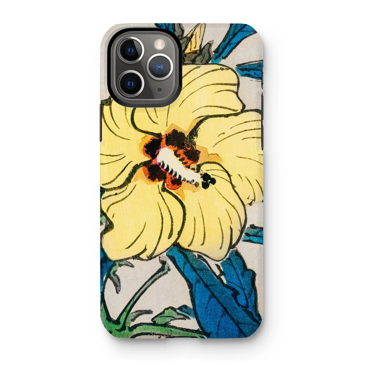 Golden Hibiscus Aesthetic Floral Phone Case - Kōno Bairei - Iphone 11 Pro / Matte - Mobile Phone Cases - Aesthetic Art