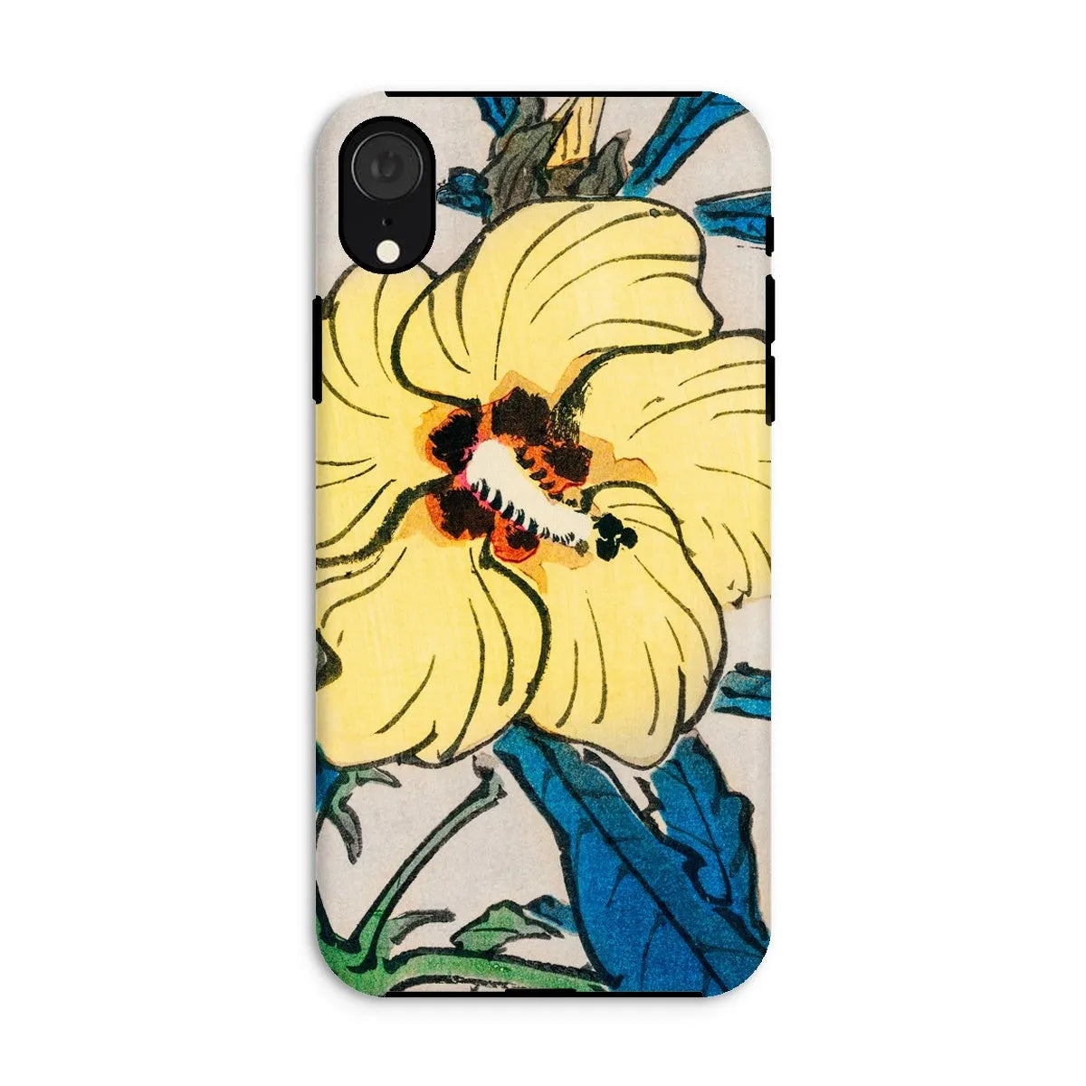 Golden Hibiscus Aesthetic Floral Phone Case - Kōno Bairei - Iphone Xr / Matte - Mobile Phone Cases - Aesthetic Art