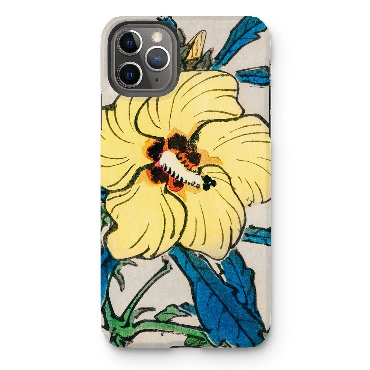 Golden Hibiscus Aesthetic Floral Phone Case - Kōno Bairei - Iphone 11 Pro Max / Matte - Mobile Phone Cases