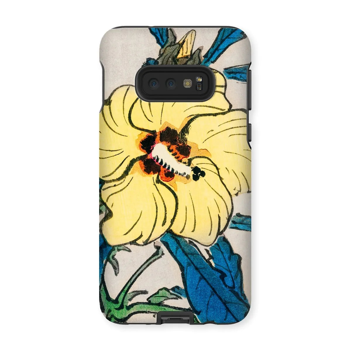 Golden Hibiscus Aesthetic Floral Phone Case - Kōno Bairei - Samsung Galaxy S10e / Matte - Mobile Phone Cases