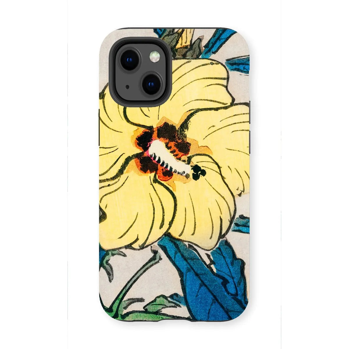 Golden Hibiscus Aesthetic Floral Phone Case - Kōno Bairei - Iphone 13 Mini / Matte - Mobile Phone Cases - Aesthetic Art
