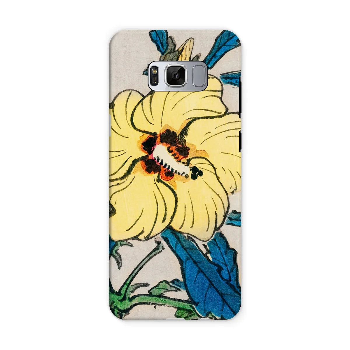 Golden Hibiscus Aesthetic Floral Phone Case - Kōno Bairei - Samsung Galaxy S8 / Matte - Mobile Phone Cases